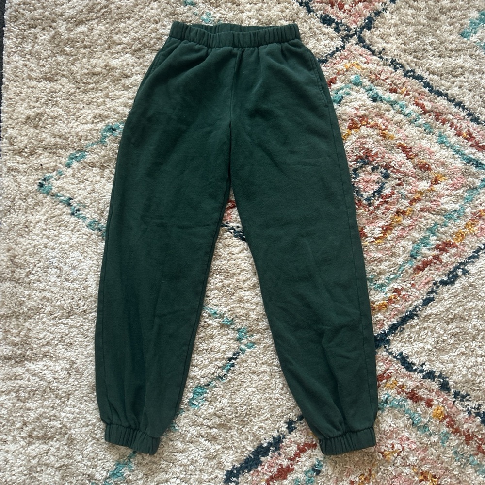 Dark Green Brandy Melville Sweatpants